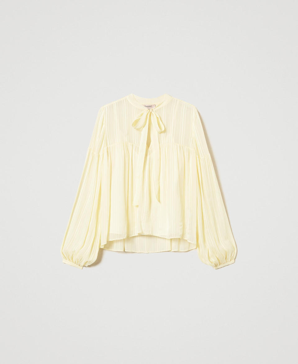 Twin Set Blusa jacquard a righe Economico