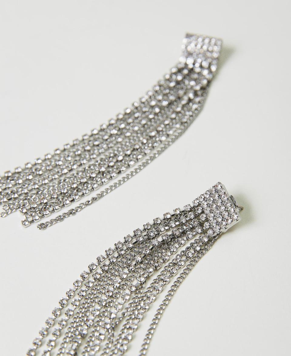 Twin Set Orecchini con frange di strass In Saldo