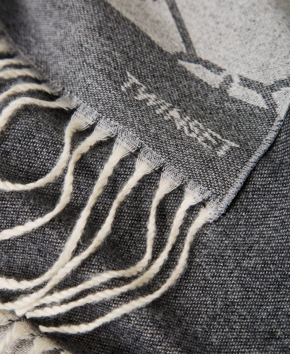 Twin Set Stola jacquard con Oval T Italia