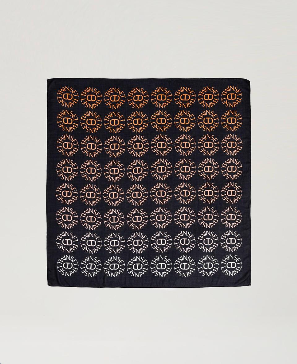 Twin Set Kefiah con stampa Oval T e logo Spedizione Gratuita
