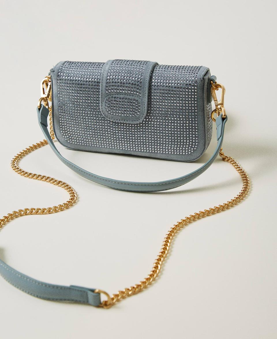 Twin Set Borsa a tracolla 'Amie' piccola con strass Saldi Di Fabbrica