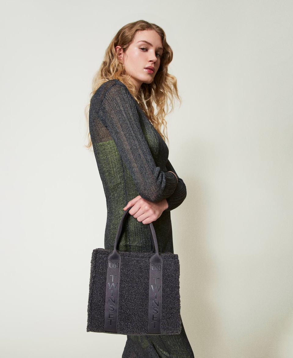 Twin Set Borsa shopper in faux fur effetto furry I Più Venduti