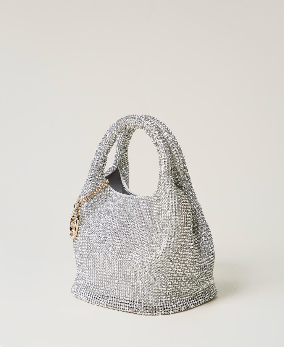 Twin Set Borsa 'Rendez-Vous' in strass e charm Oval T Negozio