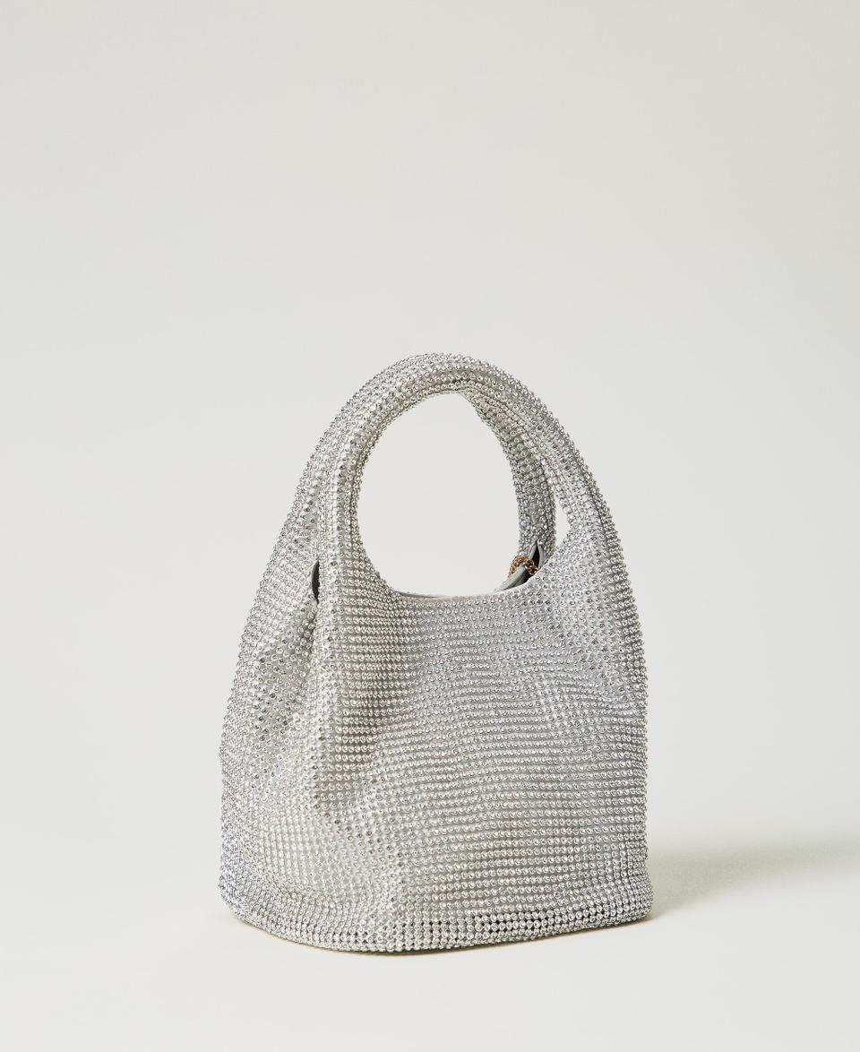Twin Set Borsa 'Rendez-Vous' in strass e charm Oval T Negozio