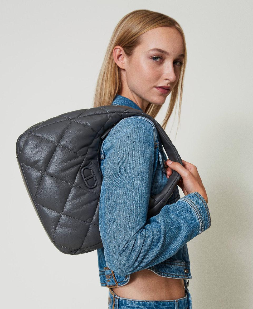 Twin Set Borsa hobo media quilted imbottita In Saldo