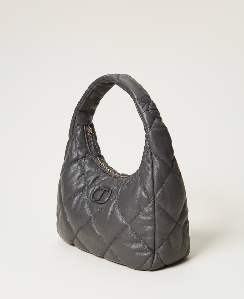 Twin Set Borsa hobo media quilted imbottita In Saldo