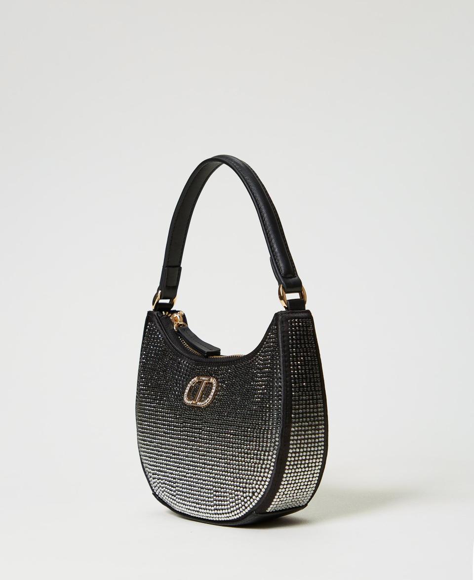Twin Set Borsa hobo ‘Moon’ con strass Nuova