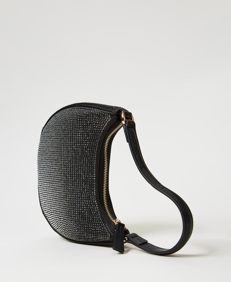 Twin Set Borsa hobo ‘Moon’ con strass Nuova