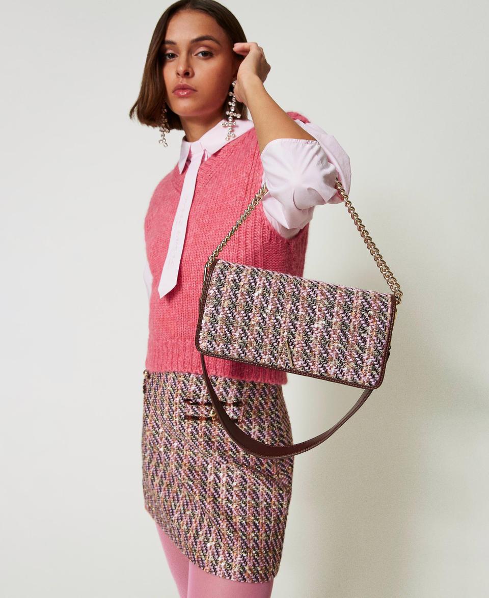 Twin Set Borsa a tracolla con bouclé multicolor Moda