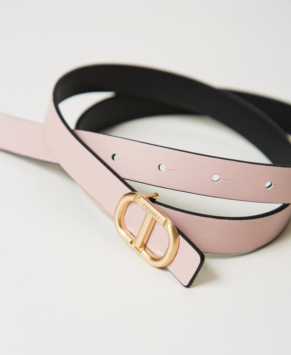 Twin Set Cintura reversibile in pelle con fibbia Italy