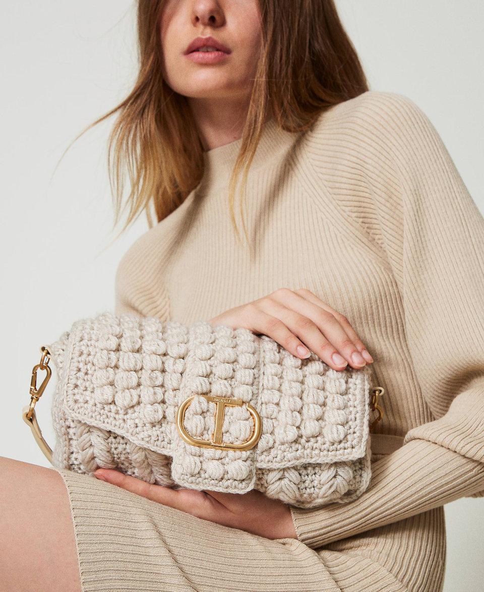 Twin Set Borsa a tracolla 'Amie' media in tricot Acquista Ora