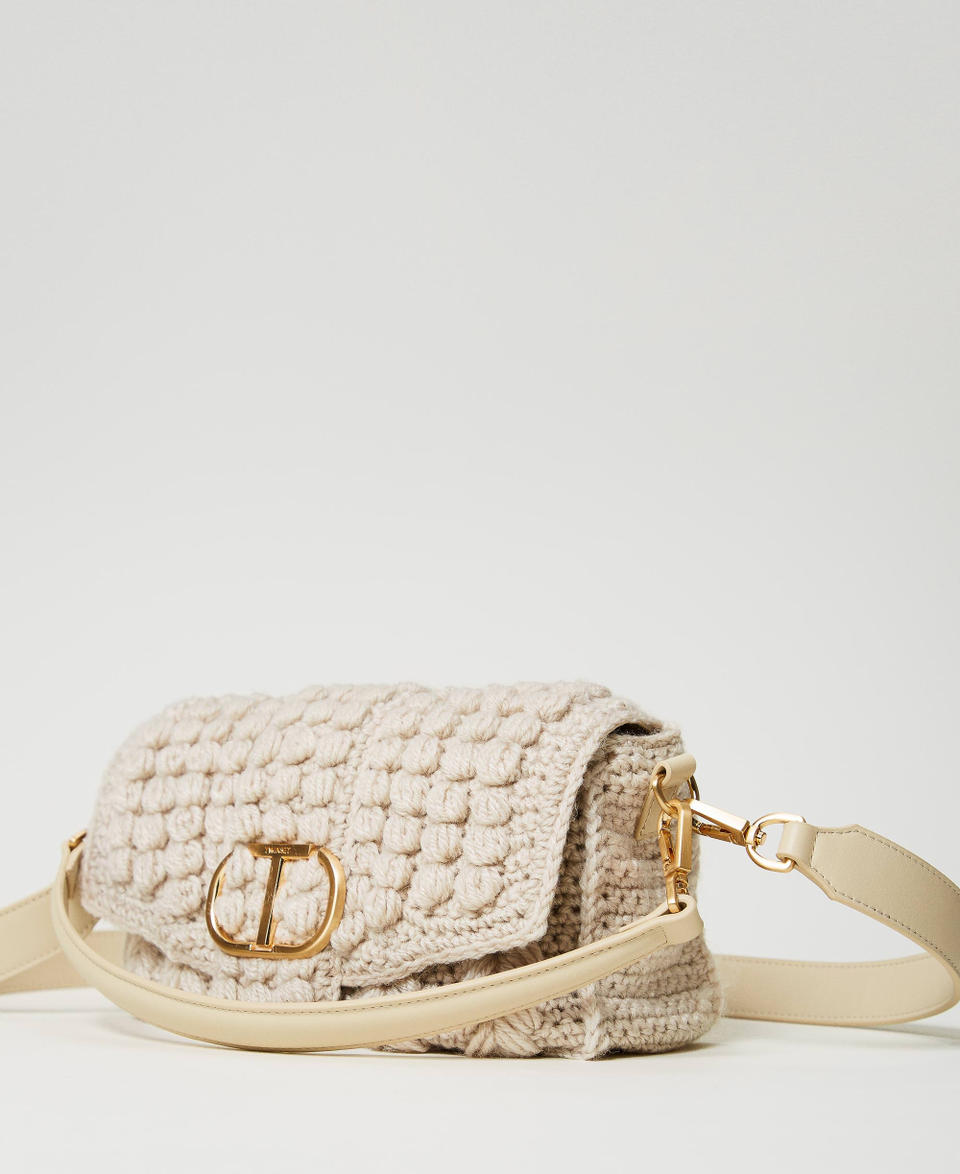 Twin Set Borsa a tracolla 'Amie' media in tricot Acquista Ora