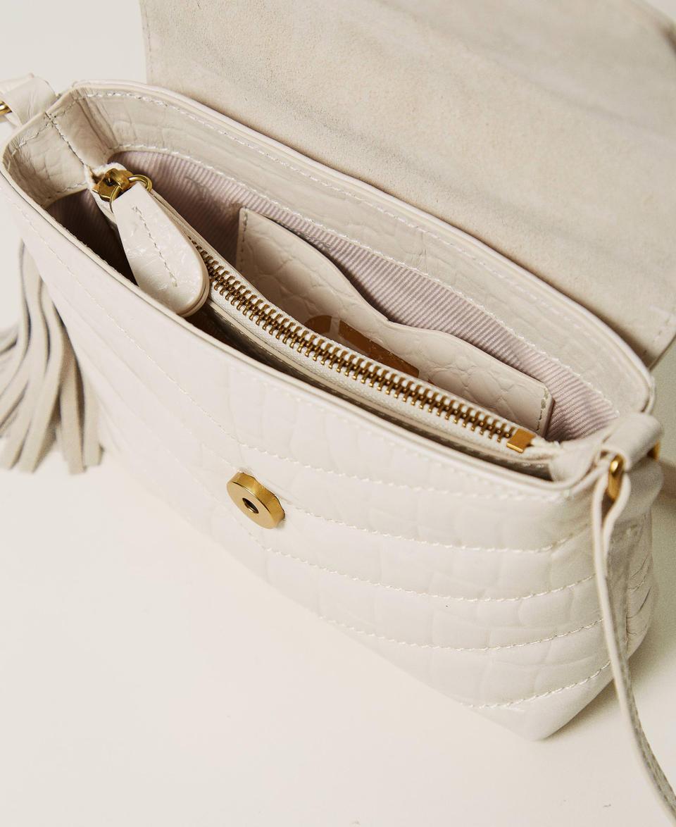 Twin Set Borsa a tracolla 'Dreamy' piccola in pelle stampa cocco In Vendita