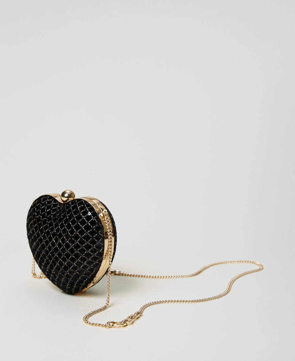 Twin Set Clutch 'Coup de coeur' in velluto ricamato Offerte