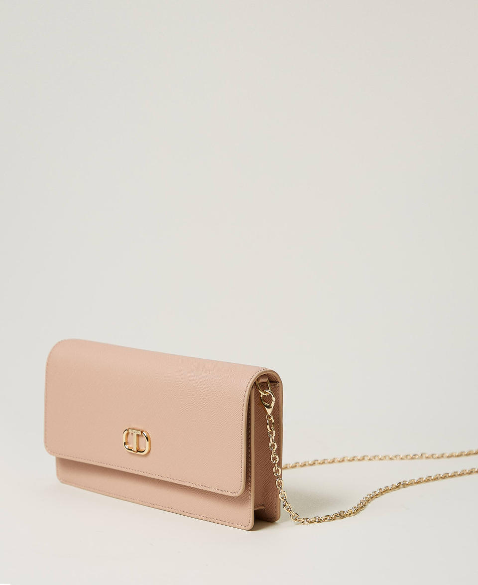 Twin Set Mini borsa a tracolla con Oval T Saldi Di Fabbrica