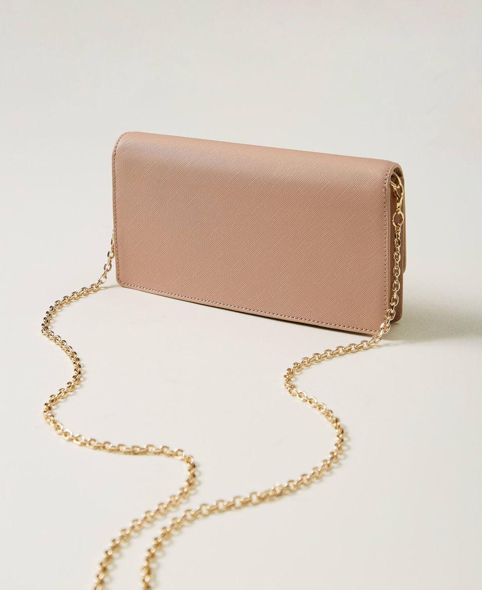 Twin Set Mini borsa a tracolla con Oval T Saldi Di Fabbrica