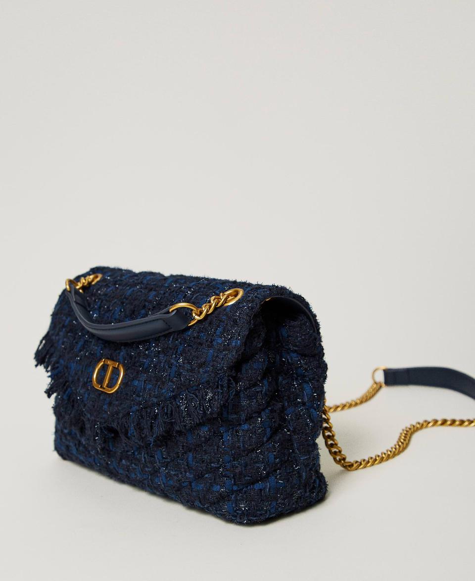 Twin Set Borsa a tracolla 'Dreamy' media in tweed Nuova