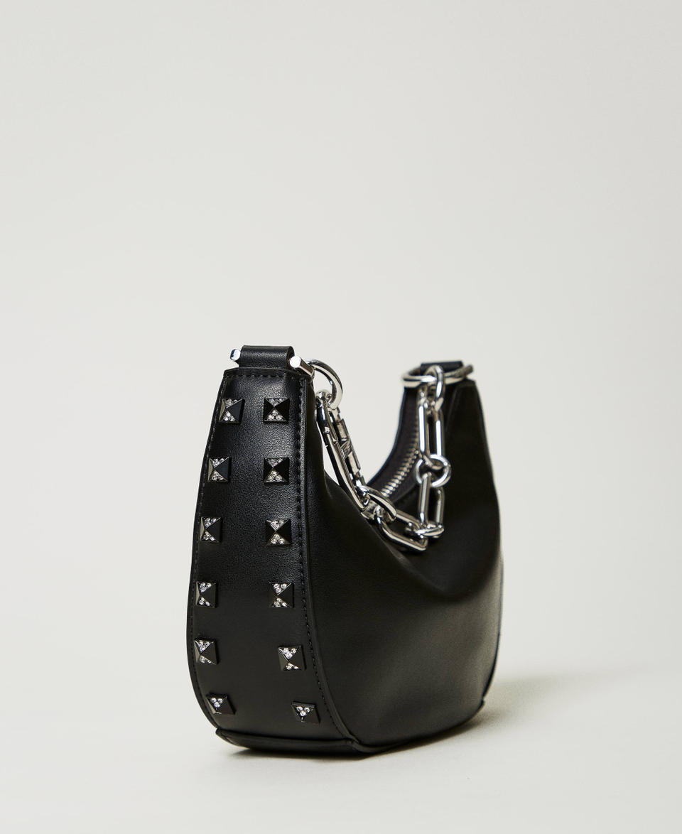 Twin Set Borsa ‘Mini Croissant’ con borchie Vendita