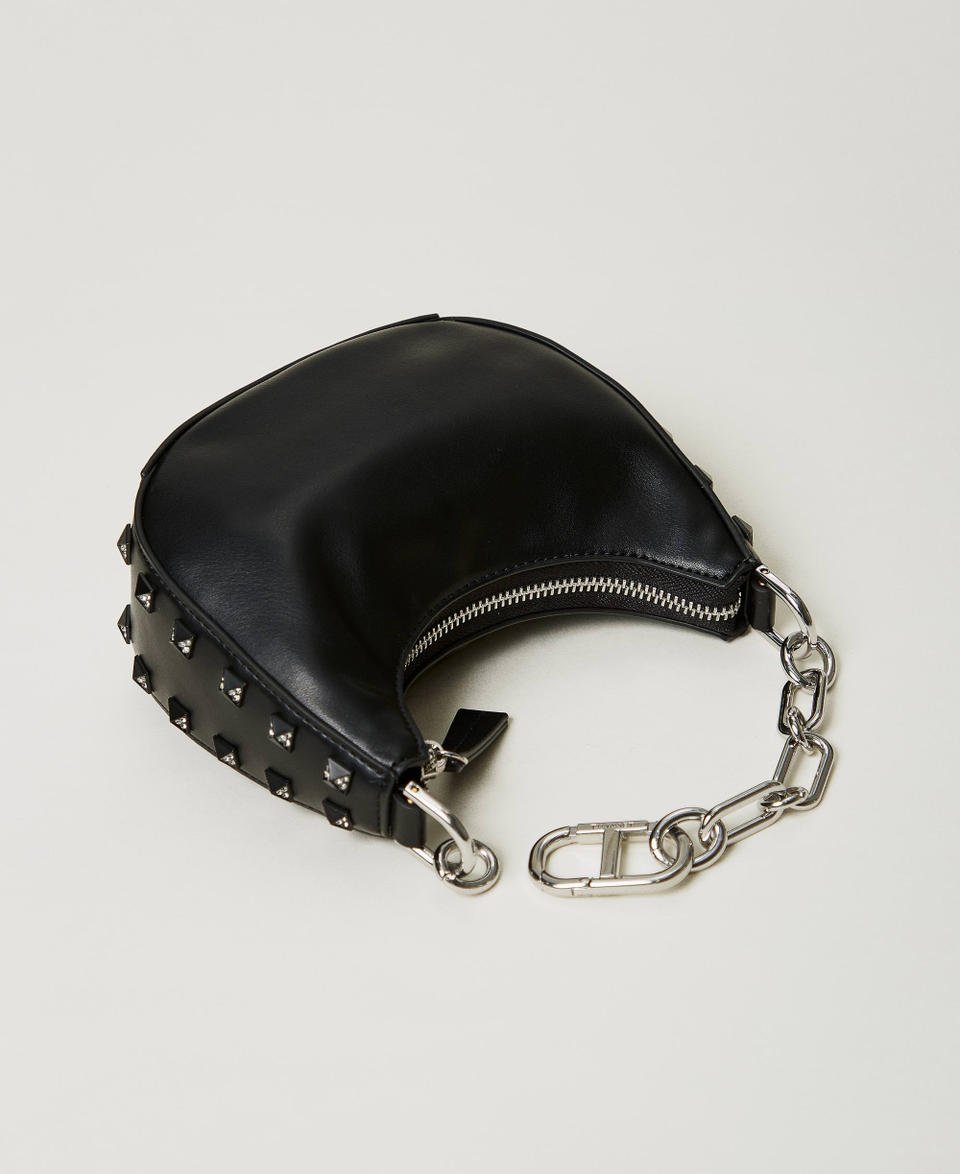 Twin Set Borsa ‘Mini Croissant’ con borchie Vendita