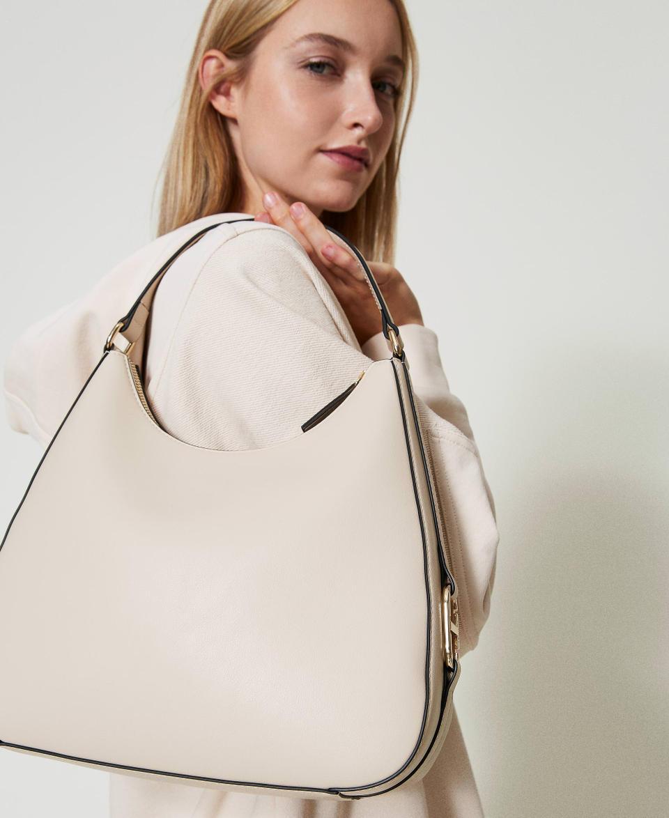 Twin Set Borsa hobo con fibbia Oval T Pezzi Unici