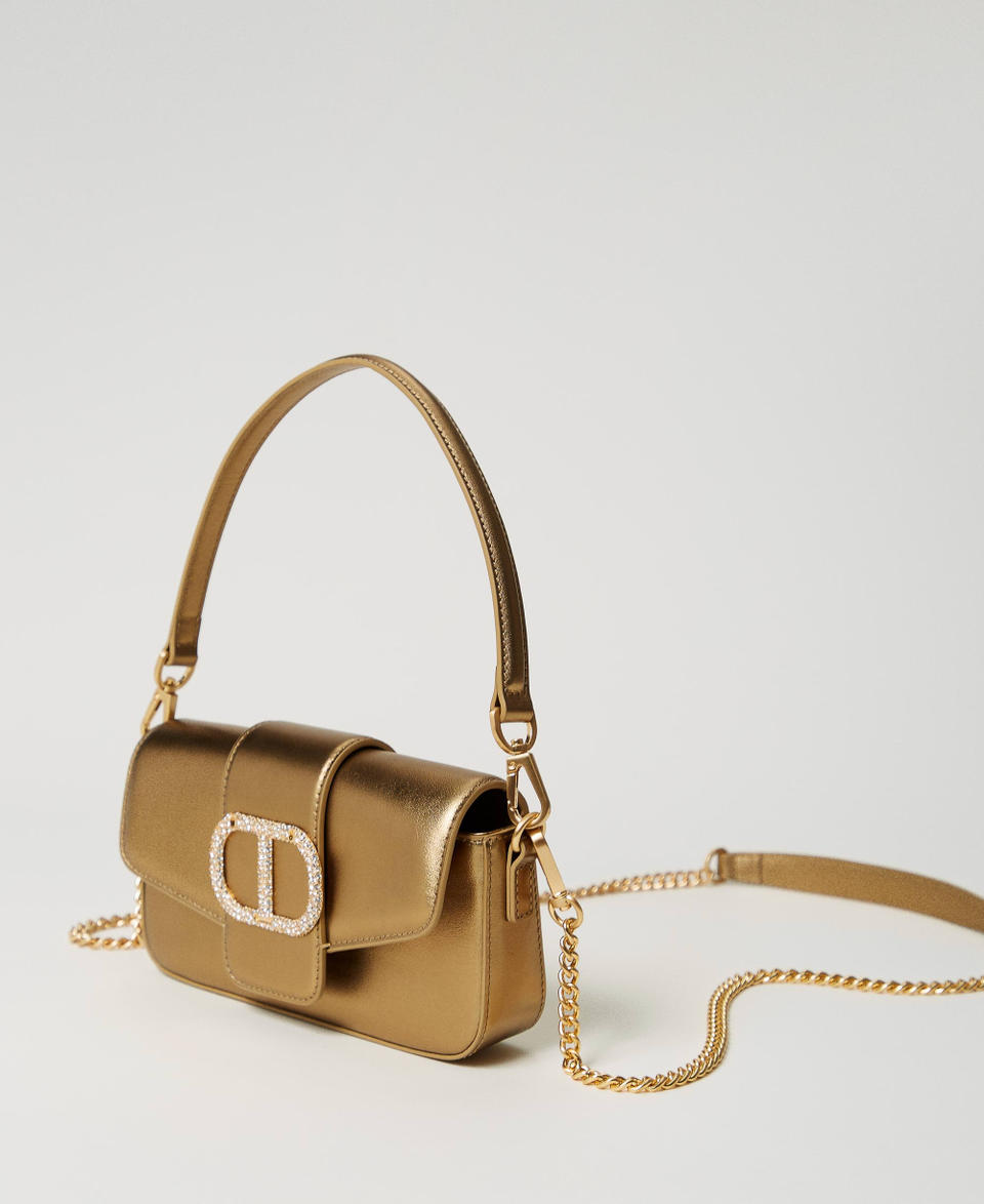 Twin Set Borsa a tracolla 'Amie' piccola in pelle Consegna Veloce