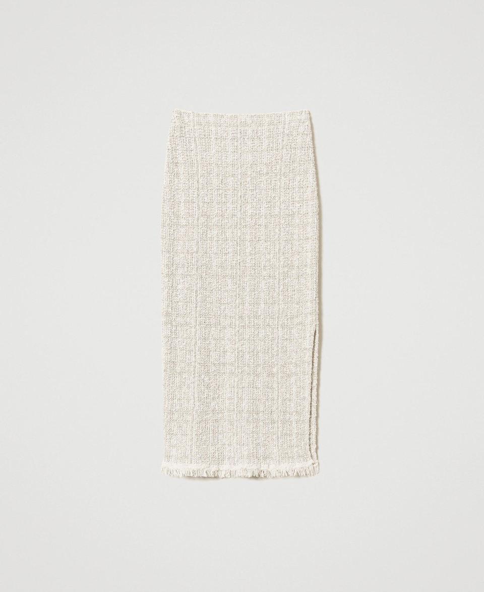 Twin Set Gonna in maglia jacquard con lurex Shopping Online
