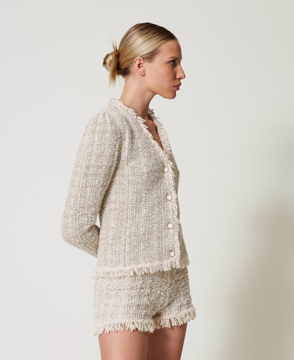 Twin Set Giacca in maglia jacquard con lurex Prezzo Ridotto
