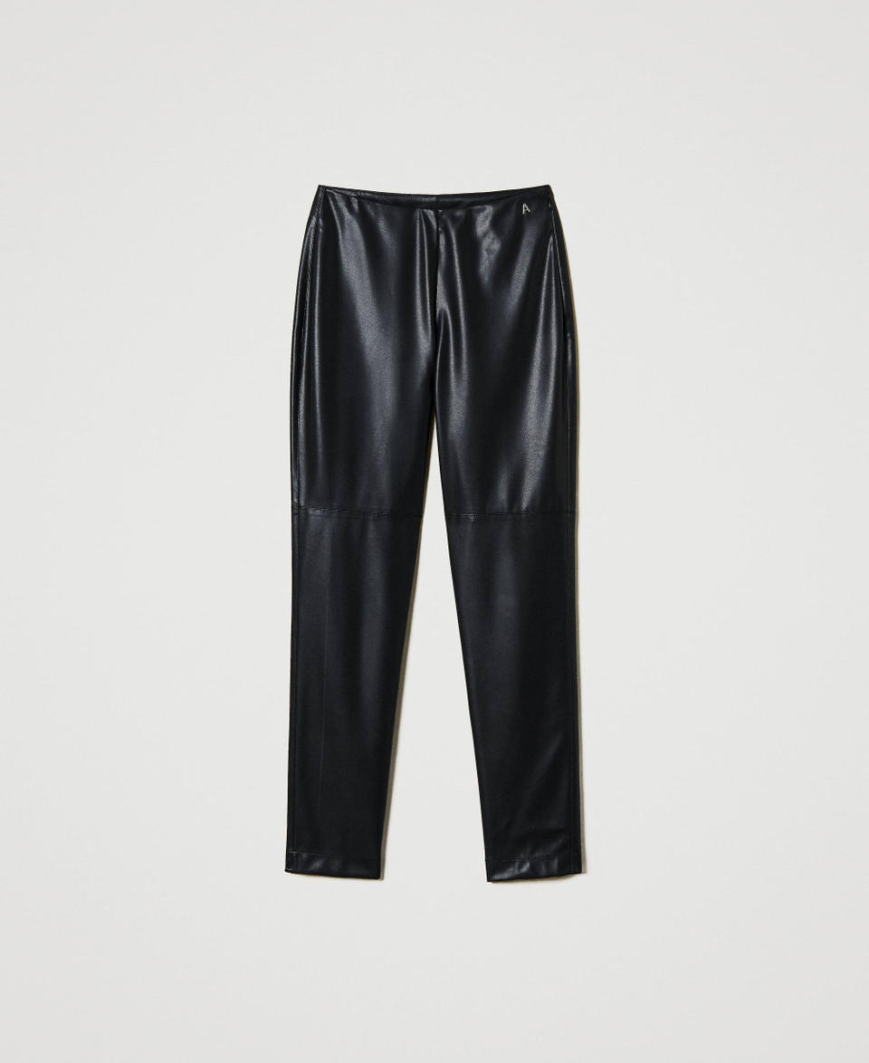 Twin Set Leggings effetto pelle Sconto