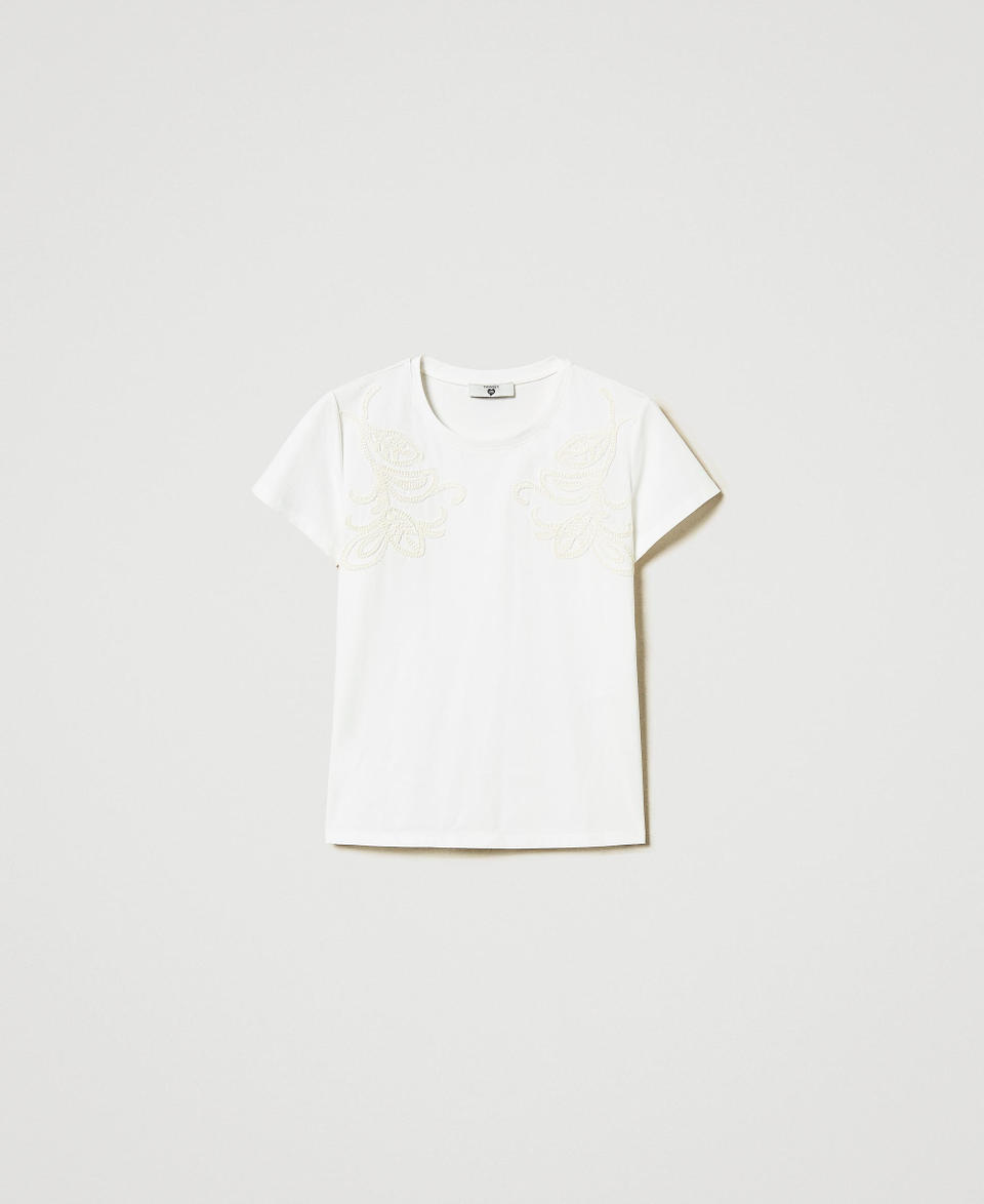 Twin Set T-shirt con ricamo Cornely In Saldo