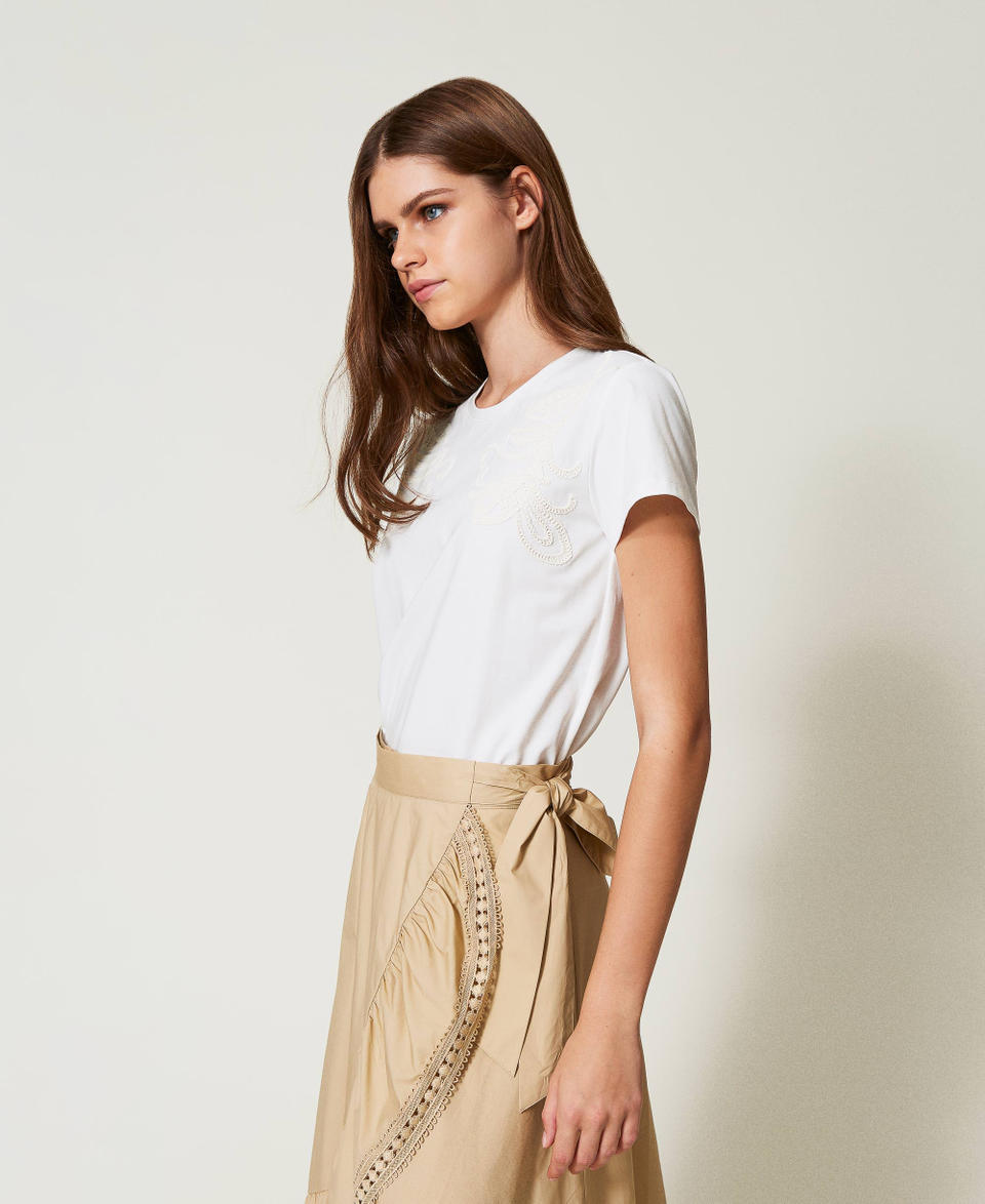 Twin Set T-shirt con ricamo Cornely In Saldo