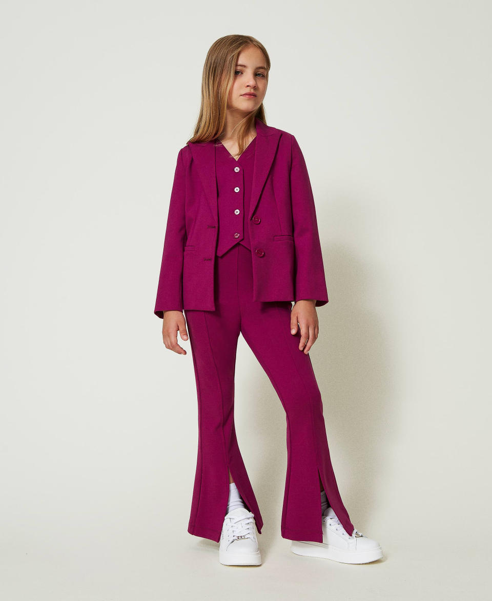 Twin Set Pantaloni flare con spacco Soddisfazione Garantita