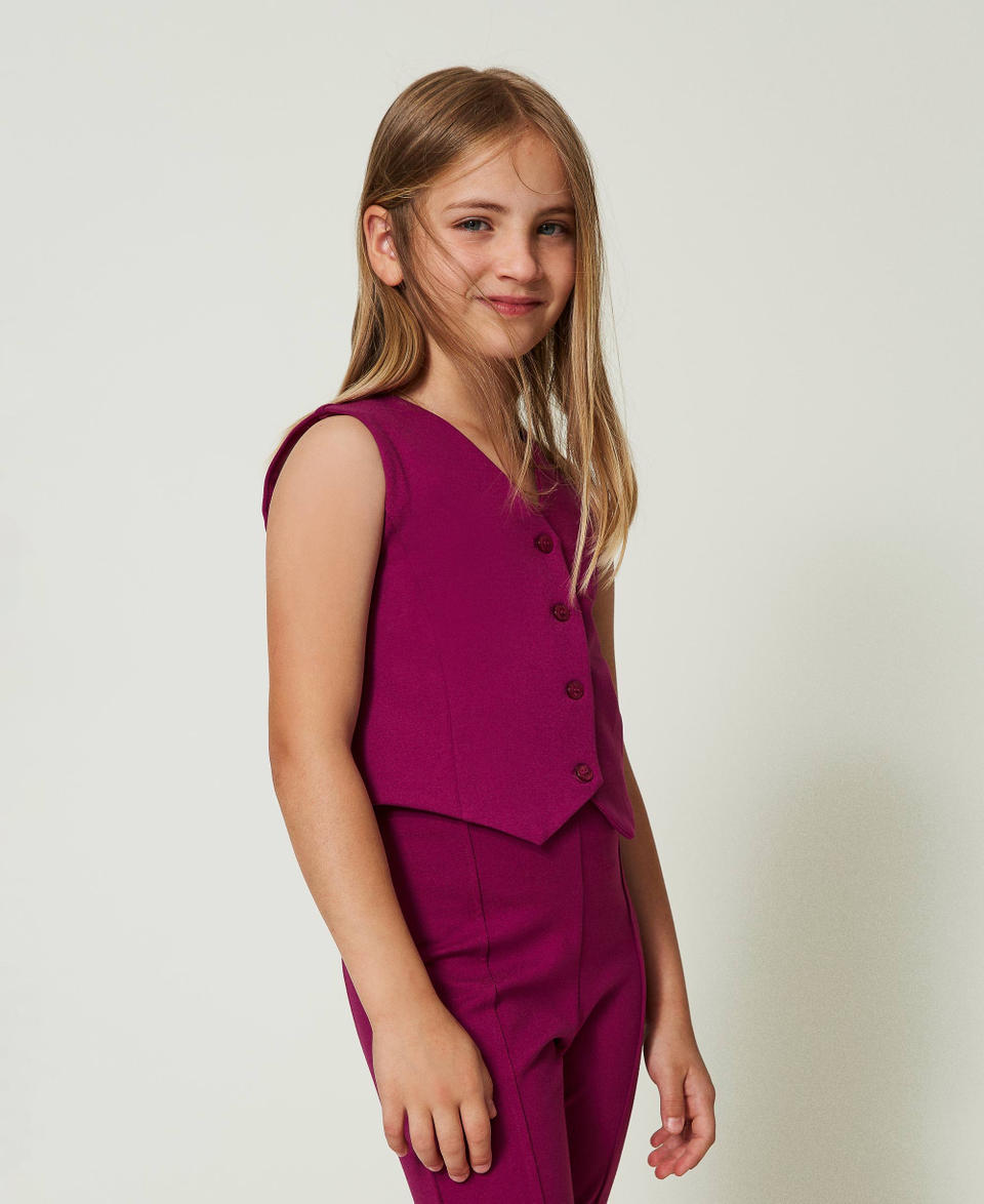 Twin Set Gilet monopetto con bottoni in tono Negozi Online