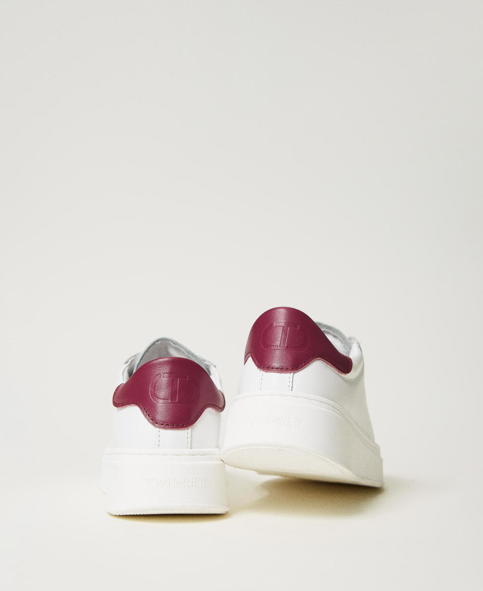 Twin Set Sneakers in pelle con logo Acquista Ora