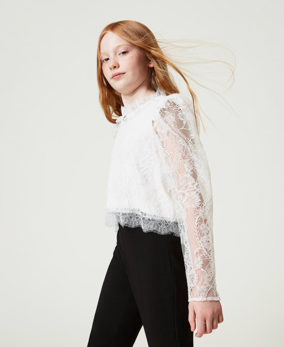 Twin Set Blusa in pizzo Valenciennes Prezzo Ridotto