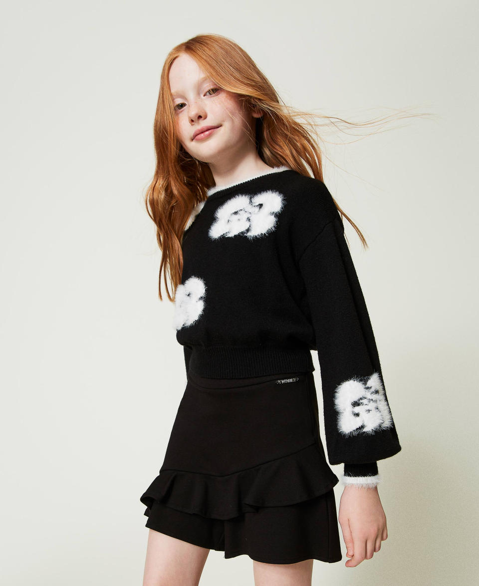 Twin Set Maglia con fiori a intarsio Negozio