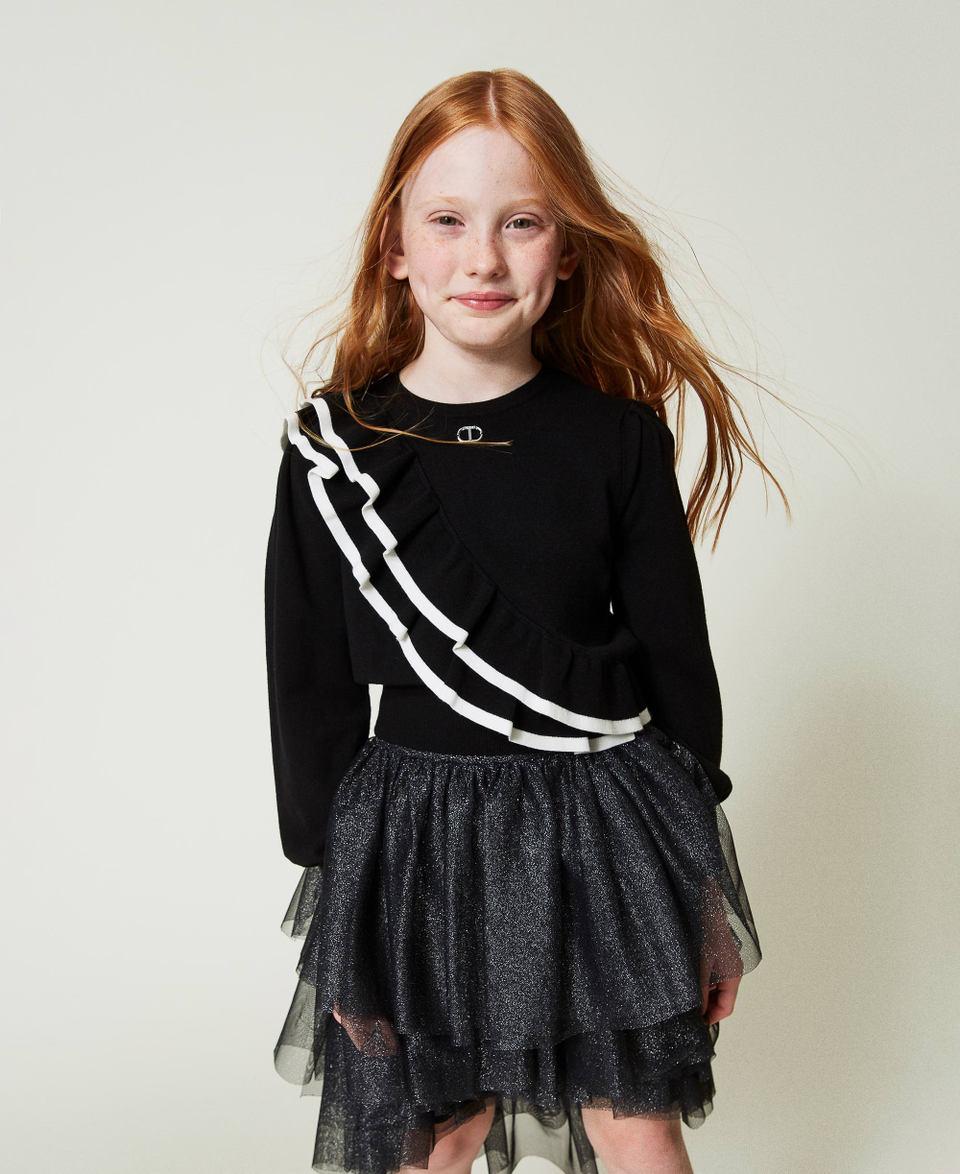 Twin Set Maglia regular con doppia balza In Saldo