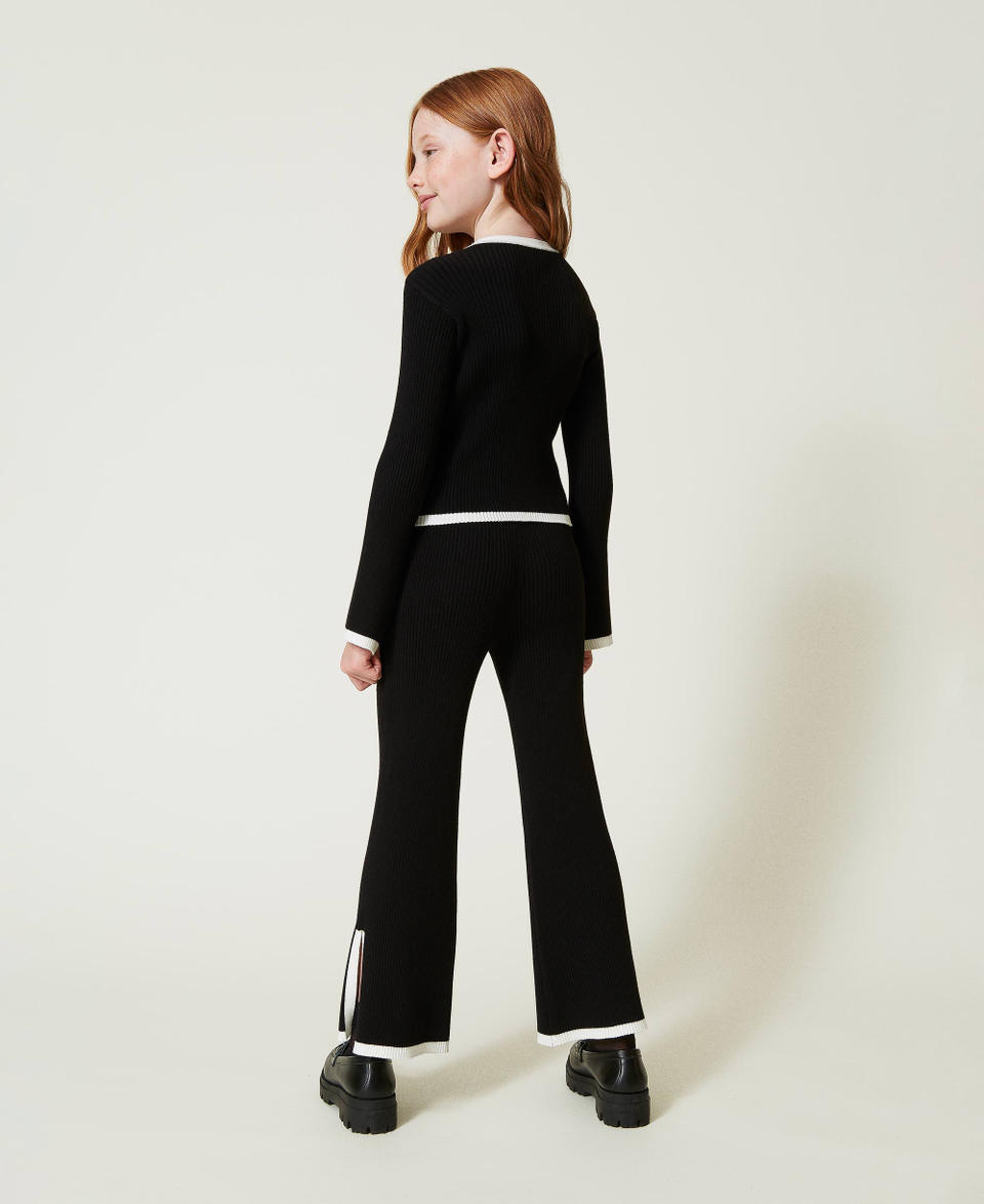 Twin Set Maglia e pantaloni ampi a costine Nuova