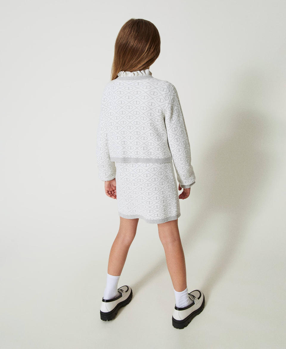 Twin Set Giacca in maglia jacquard con Oval T Italia