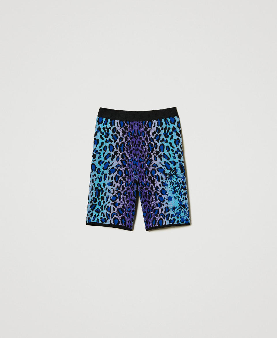 Twin Set Shorts biker MYFO in maglia jacquard Qualità Garantita
