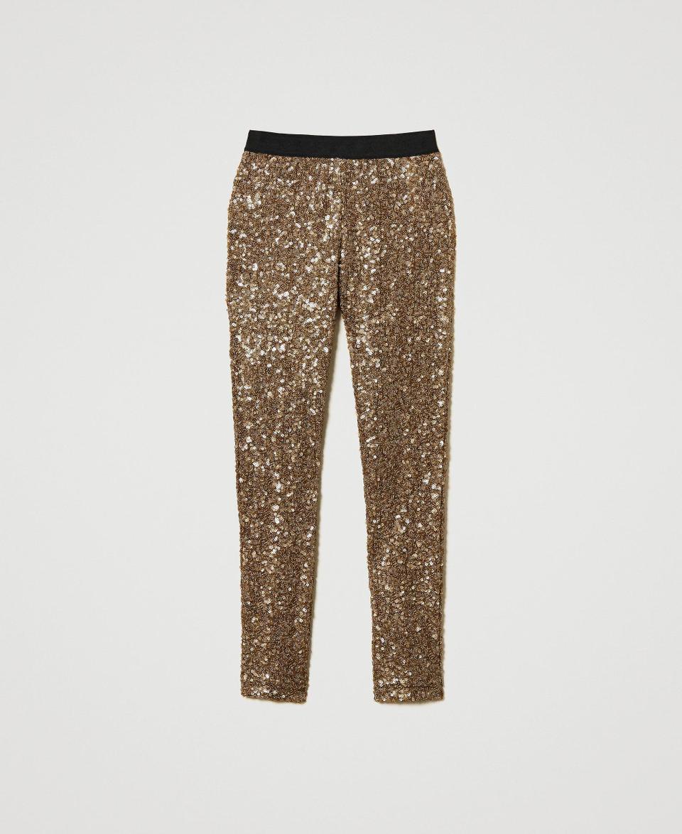 Twin Set Leggings MYFO in full paillettes Acquista Ora