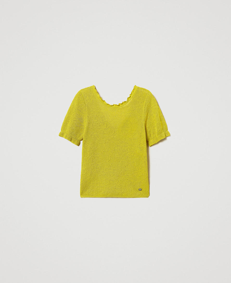 Twin Set Maglia doppio uso jacquard floreale Sottocosto