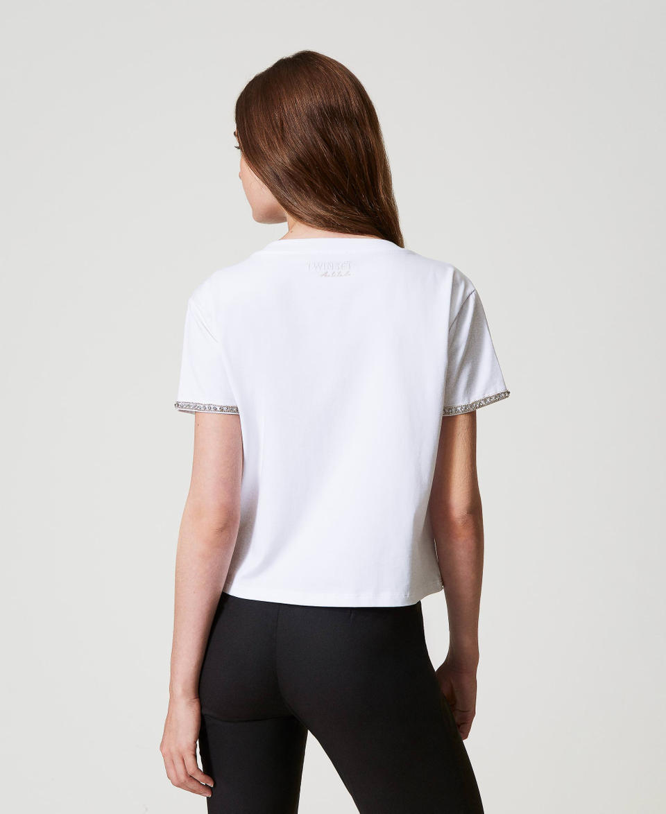Twin Set T-shirt boxy con ricamo a mano Convenienza