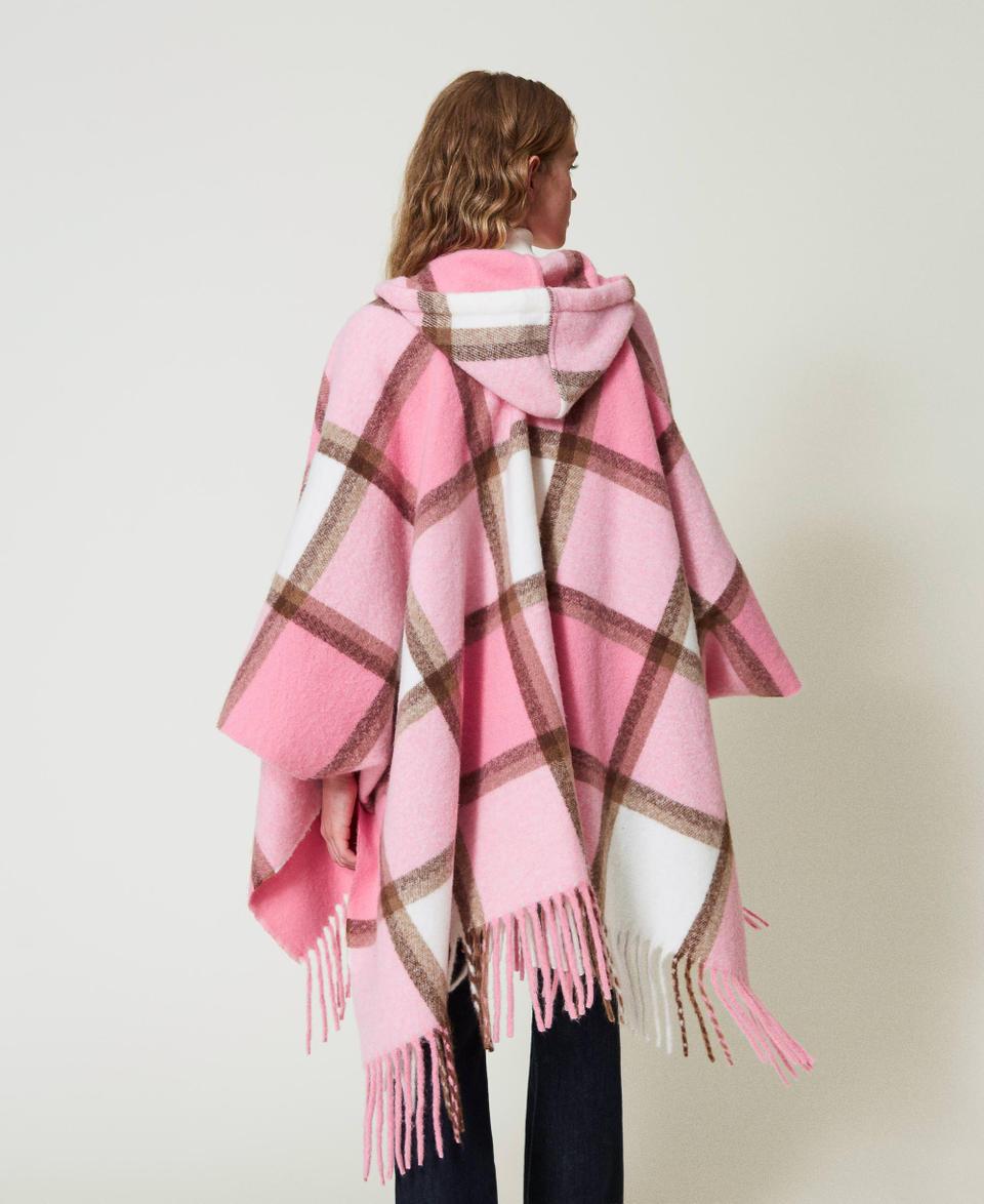 Twin Set Poncho in panno con frange In Vendita