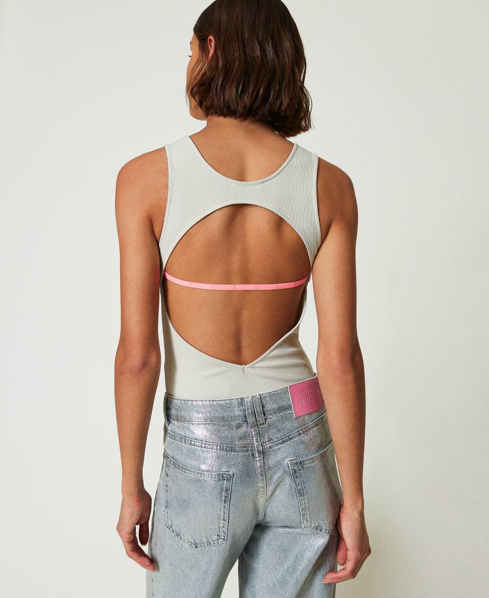 Twin Set Body MYFO a costine con logo Nuovo