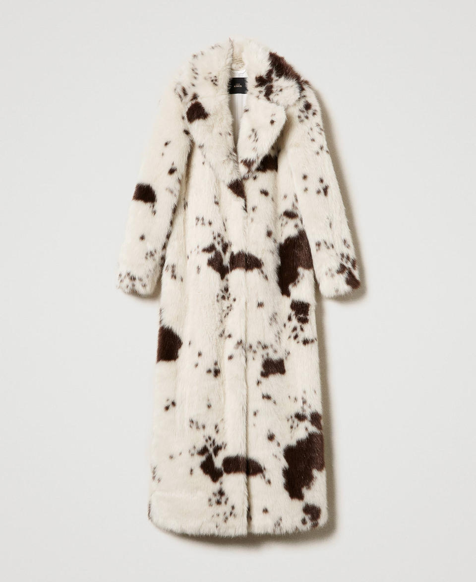Twin Set Cappotto lungo in faux fur Soddisfazione Garantita