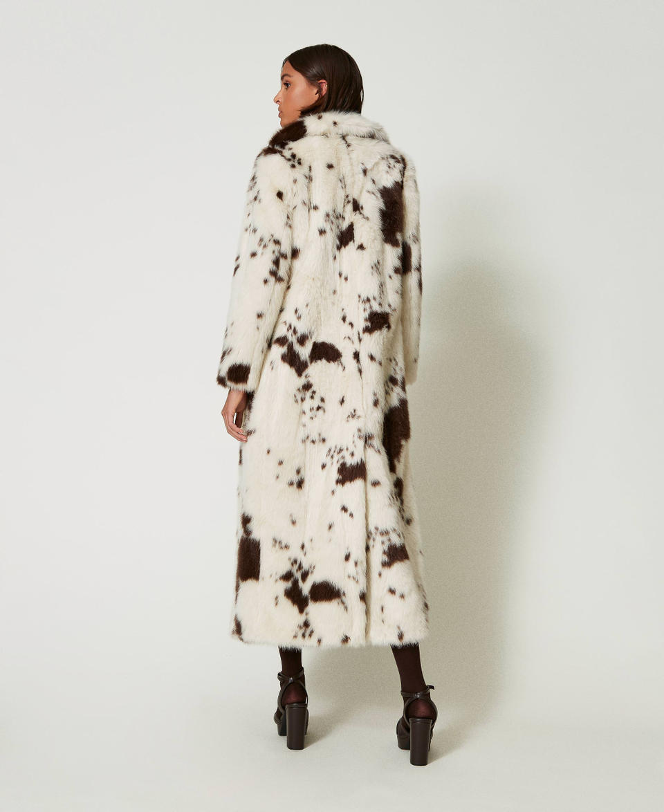 Twin Set Cappotto lungo in faux fur Soddisfazione Garantita