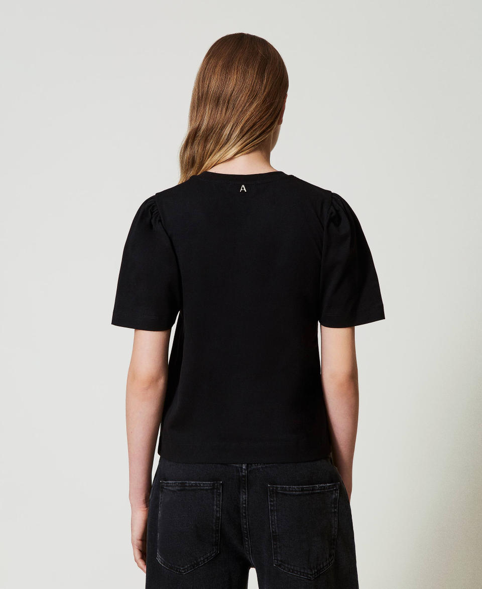 Twin Set T-shirt con ricamo a fiocco Shopping Online