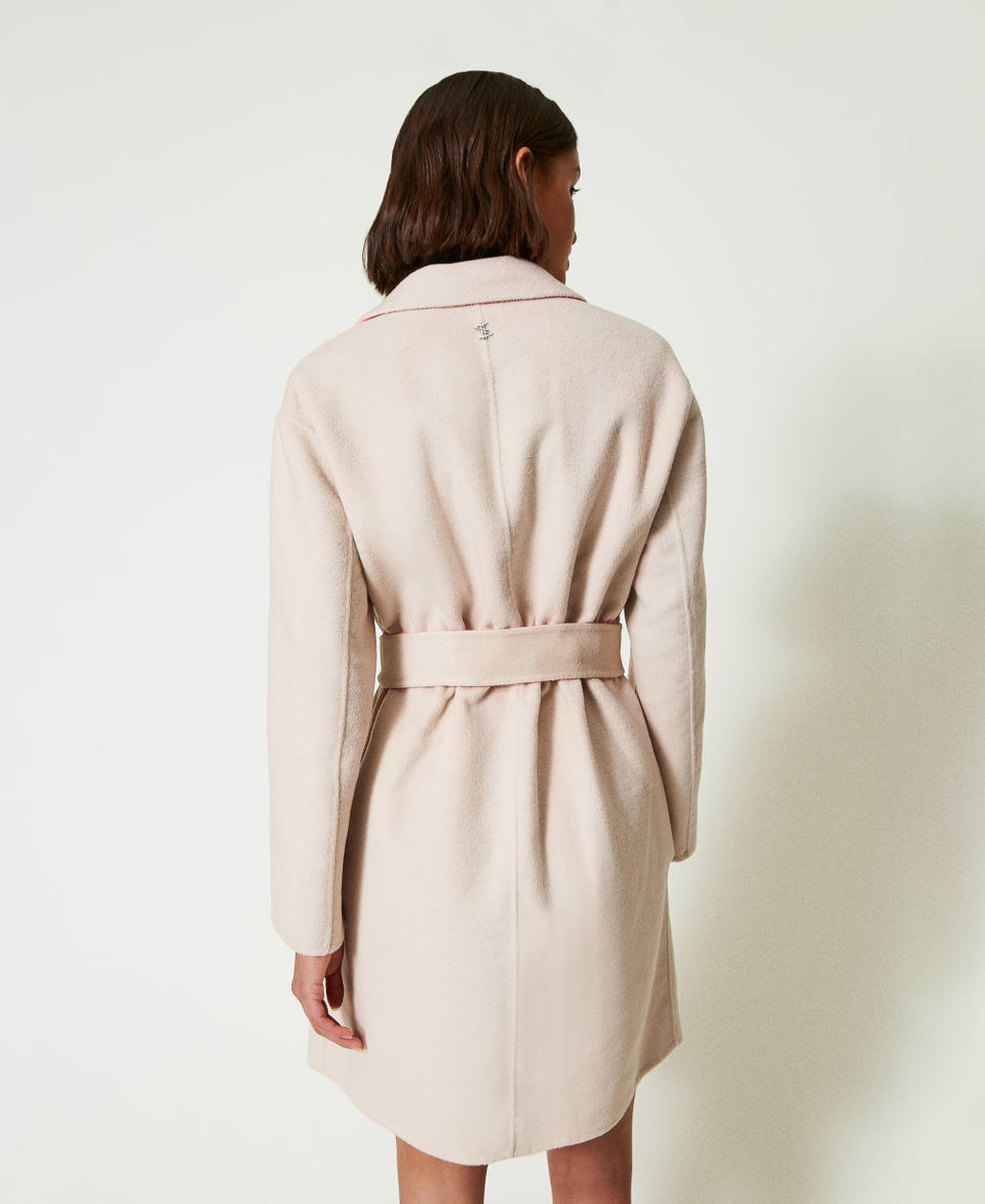 Twin Set Cappotto reversibile MYFO in panno misto lana Saldi