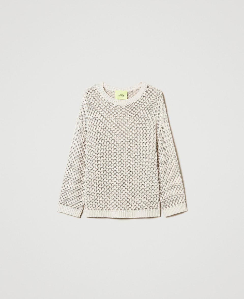Twin Set Maglia over MYFO a rete con lurex Black Friday
