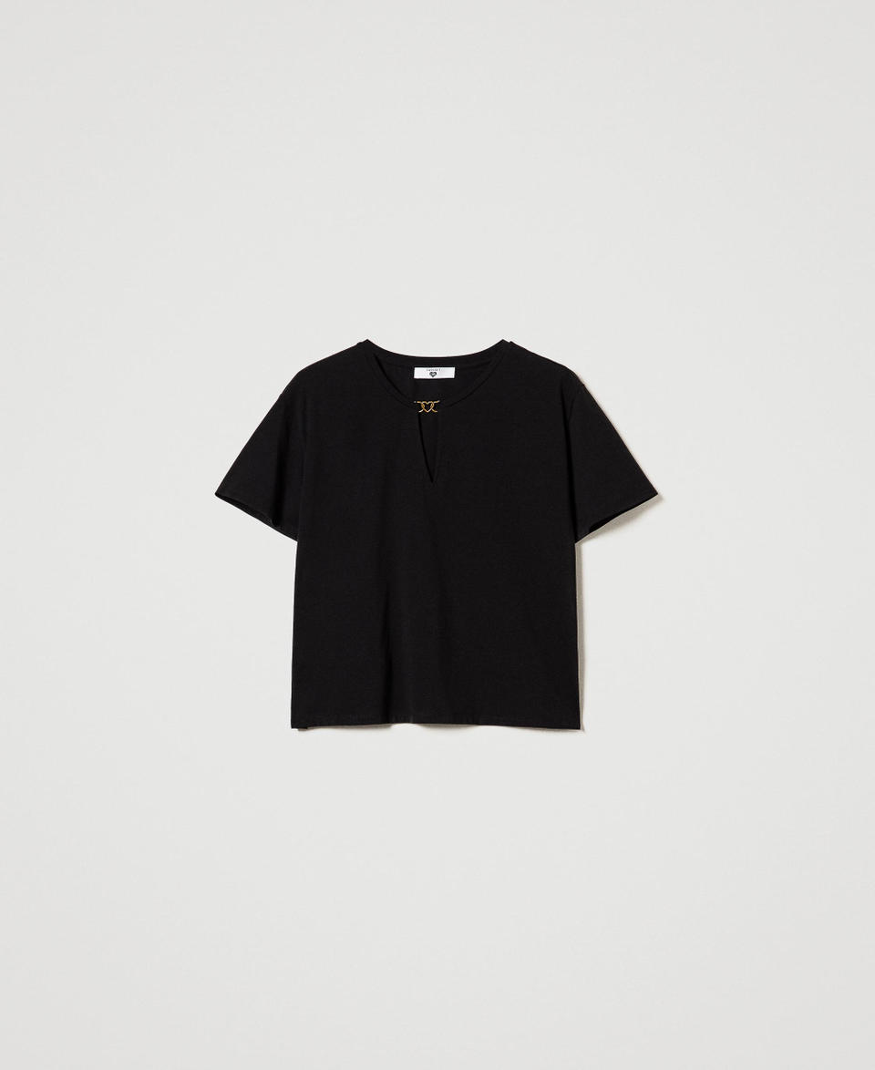 Twin Set T-shirt con morsetto a cuore Offerta migliore